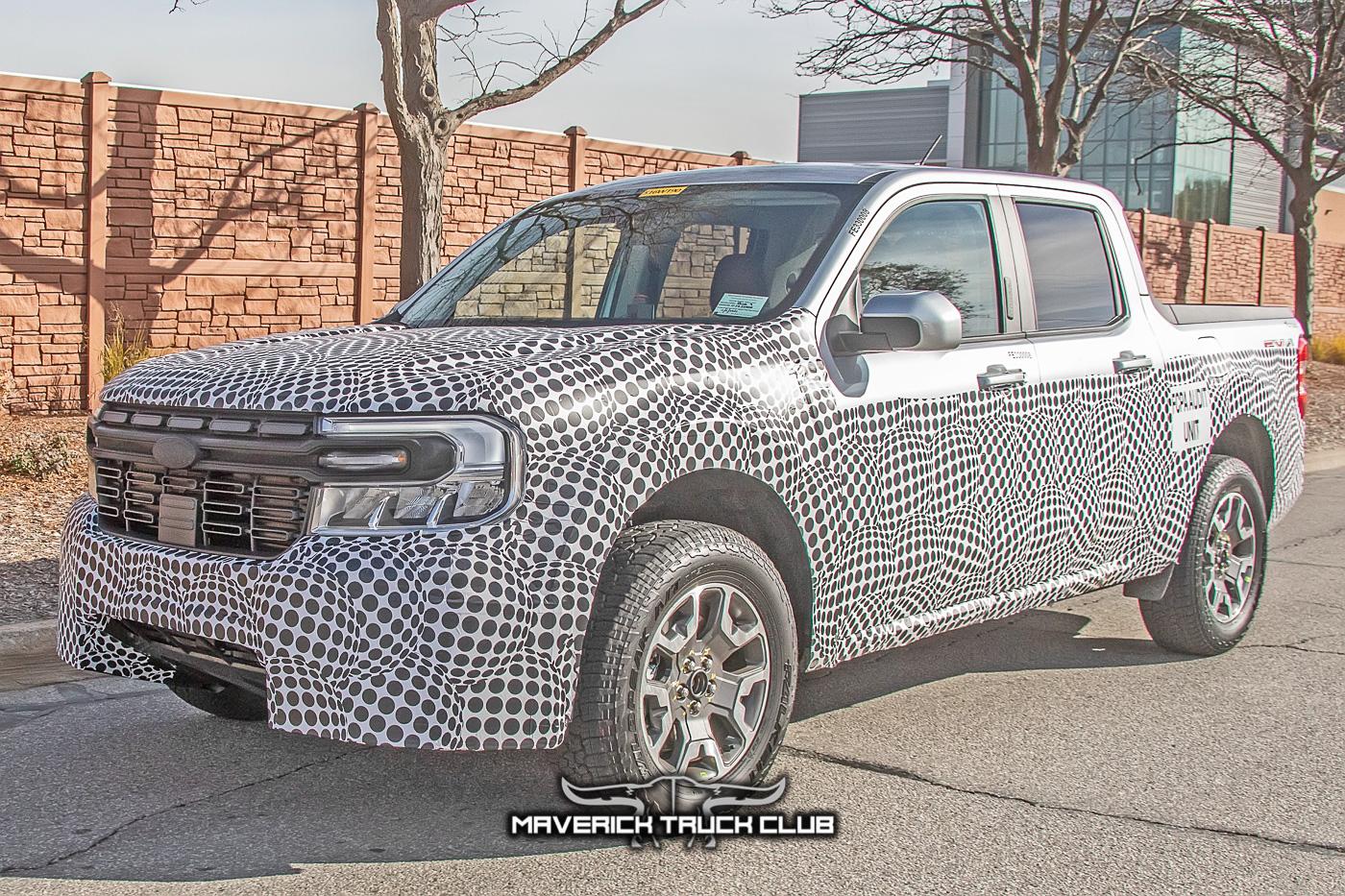 Ford Maverick Rattler Maverick Off-Road Prototype Spied Side-By-Side w/Standard Maverick + New Front Bumper Design maverick-rattler-offroad-upclose-prototype-spied-6