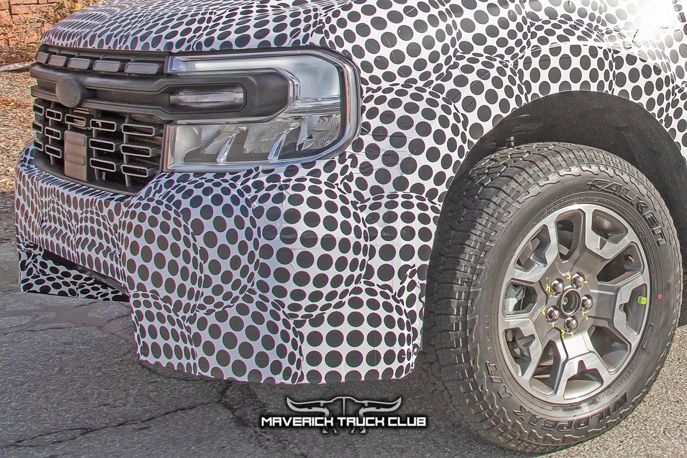 Ford Maverick Rattler Maverick Off-Road Prototype Spied Side-By-Side w/Standard Maverick + New Front Bumper Design maverick-rattler-offroad-upclose-prototype-spied-9