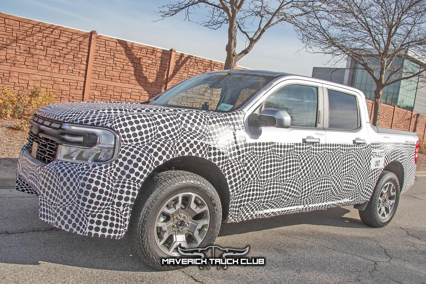 Ford Maverick Rattler Maverick Off-Road Prototype Spied Side-By-Side w/Standard Maverick + New Front Bumper Design maverick-rattler-offroad-upclose-prototype-spied-10