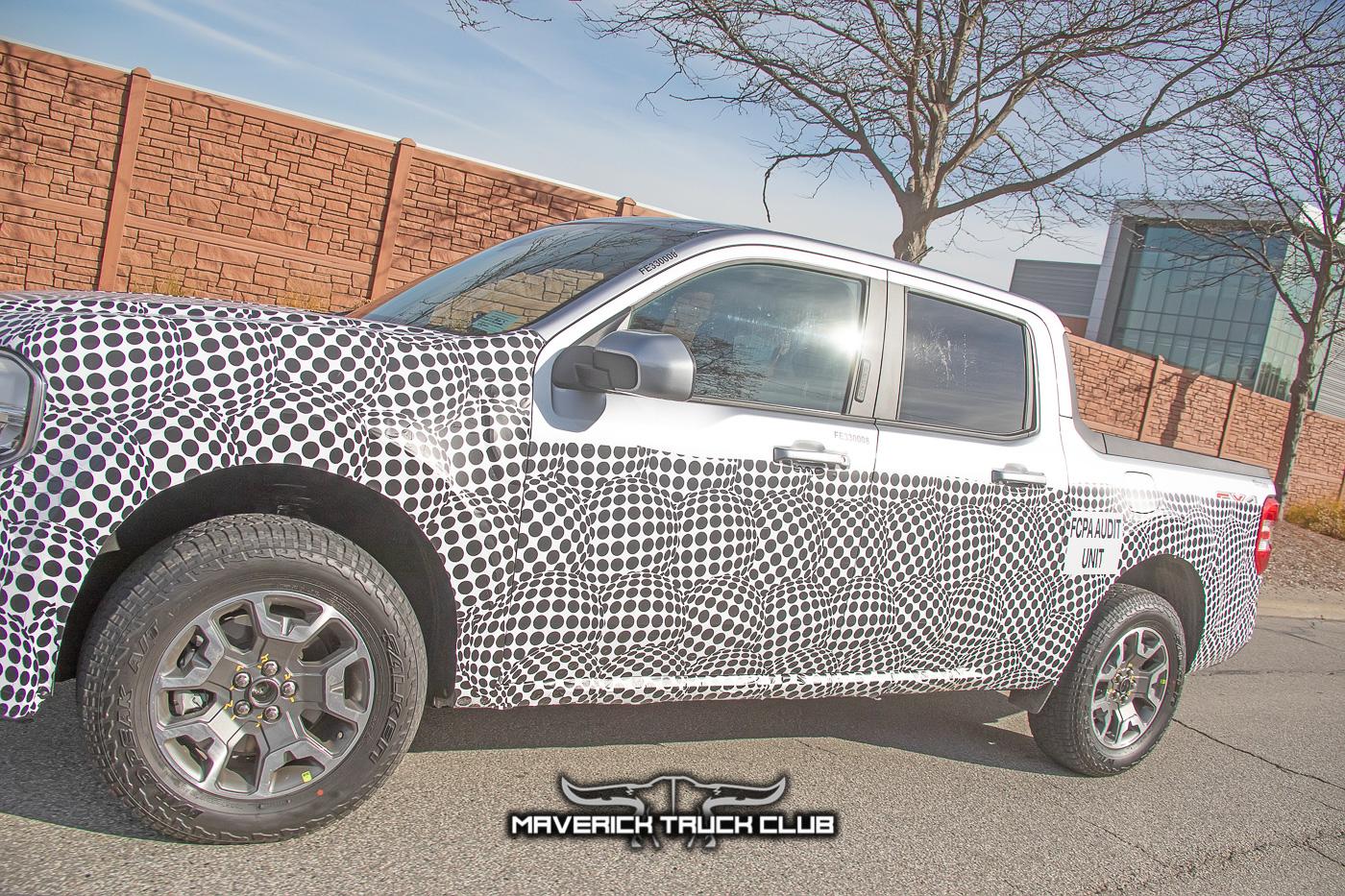 Ford Maverick Rattler Maverick Off-Road Prototype Spied Side-By-Side w/Standard Maverick + New Front Bumper Design maverick-rattler-offroad-upclose-prototype-spied-11