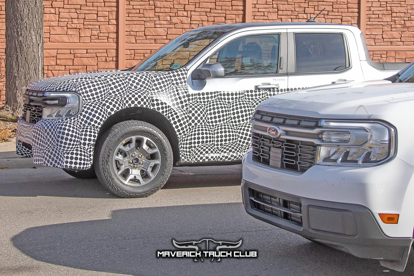Ford Maverick Rattler Maverick Off-Road Prototype Spied Side-By-Side w/Standard Maverick + New Front Bumper Design maverick-rattler-offroad-upclose-prototype-spied-13