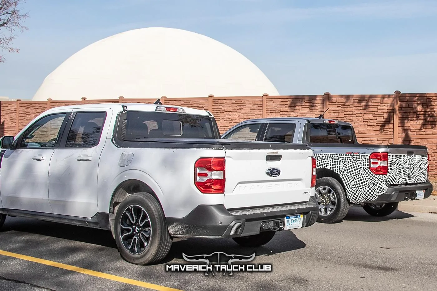 Ford Maverick Rattler Maverick Off-Road Prototype Spied Side-By-Side w/Standard Maverick + New Front Bumper Design maverick-rattler-offroad-upclose-prototype-spied-14