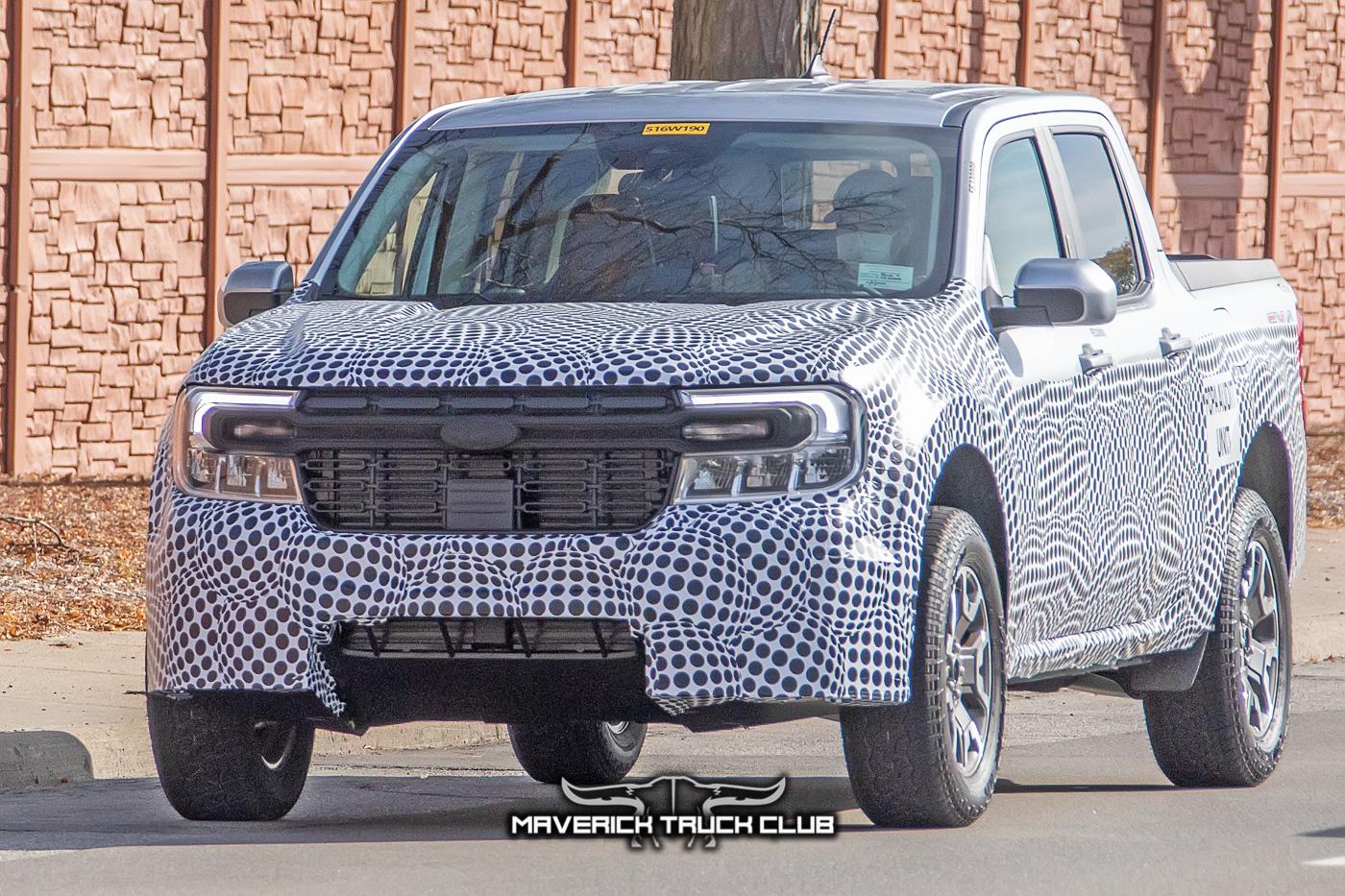 Ford Maverick Rattler Maverick Off-Road Prototype Spied Side-By-Side w/Standard Maverick + New Front Bumper Design maverick-rattler-offroad-upclose-prototype-spied-17