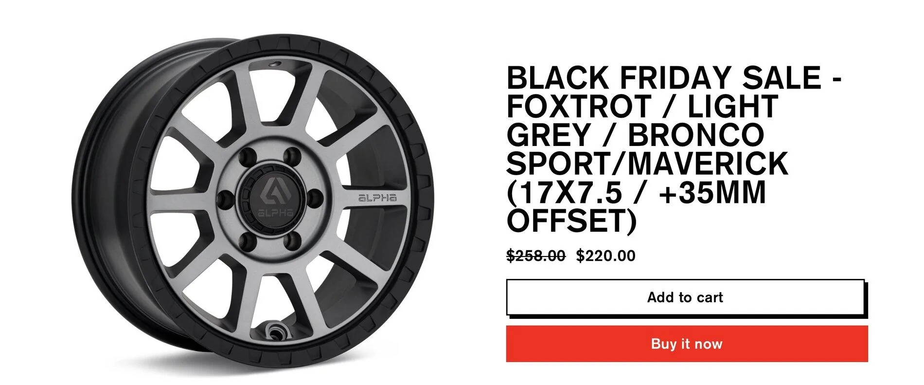 Ford Maverick ALPHAequipt MAVERICK wheels / rims BLACK FRIDAY SALE EVENT happening NOW!! Image 11-12-21 at 8.47 AM