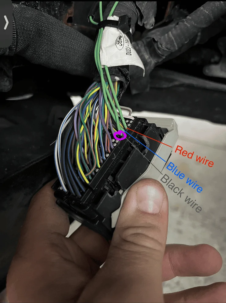 Ford Maverick Paddle Shifters install on Maverick XL -- DIY install instructions, photos & video IMG_3250~2
