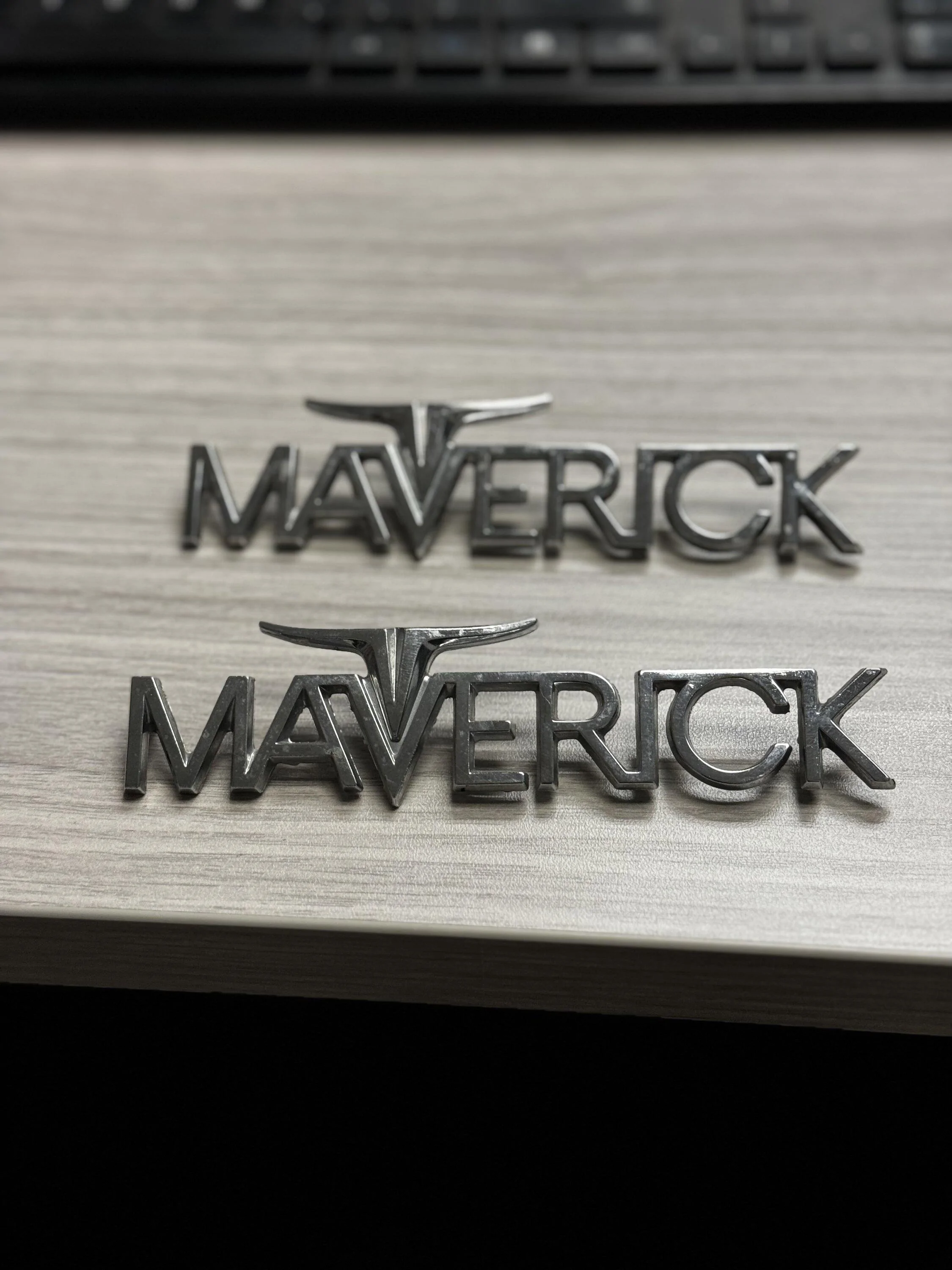 Ford Maverick Vintage Maverick emblems IMG_3567