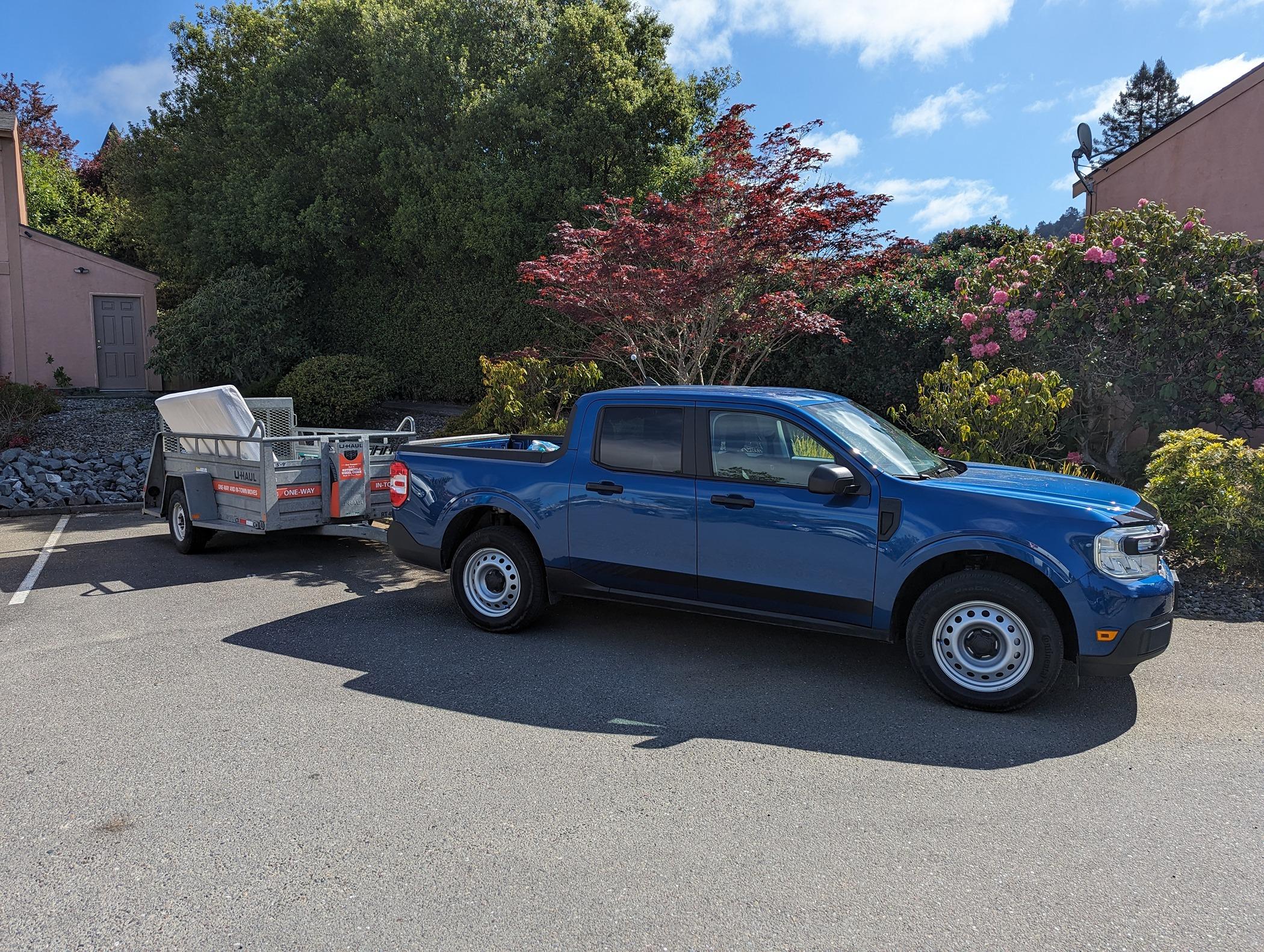 Ford Maverick First tow with hybrid PXL_20240526_165540267