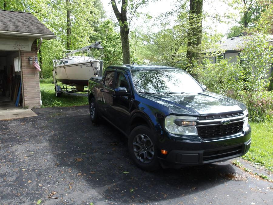 Ford Maverick Towing the boat with my Maverick EcoBoost 440377439_10221378722412321_2051365283203043535_n