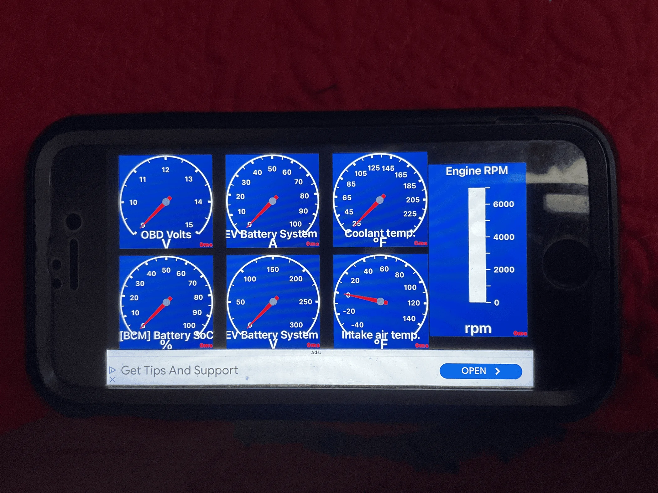 Ford Maverick Hybrid battery voltage meter . 1716948933060-qs