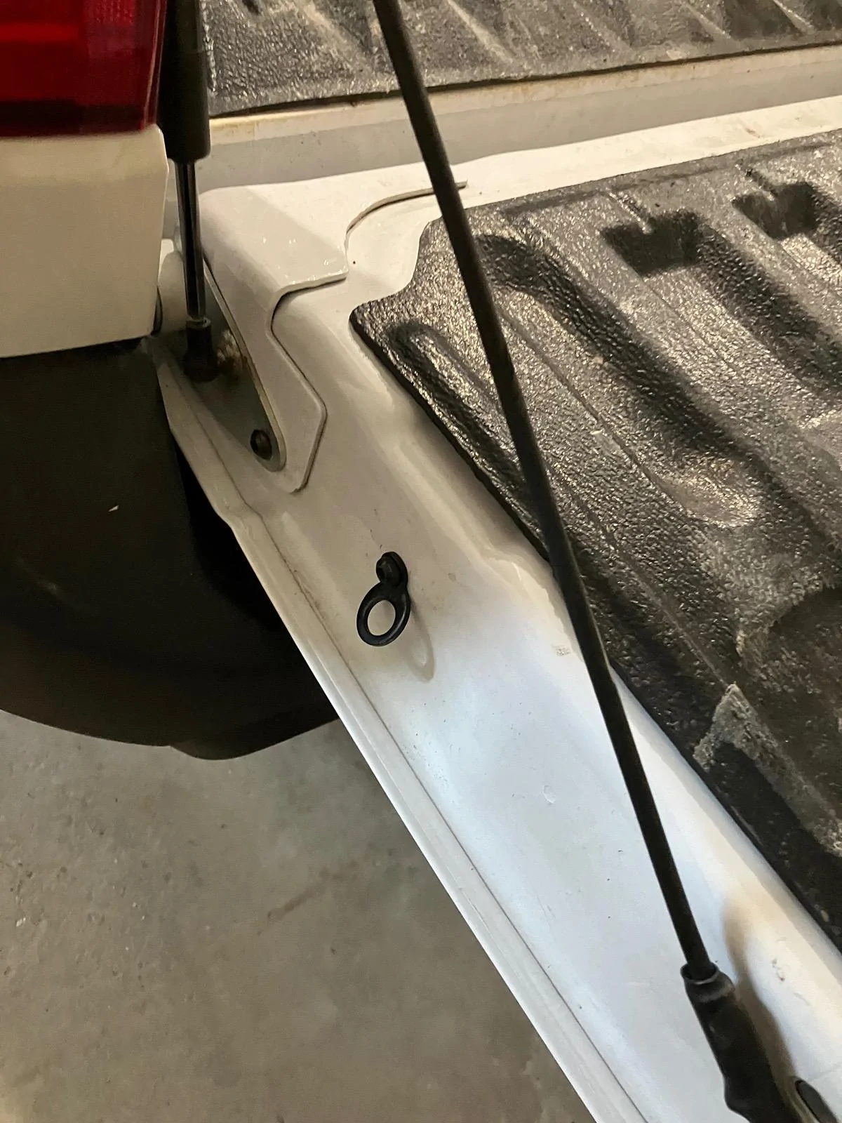 Ford Maverick Tailgate tie downs IMG_5218