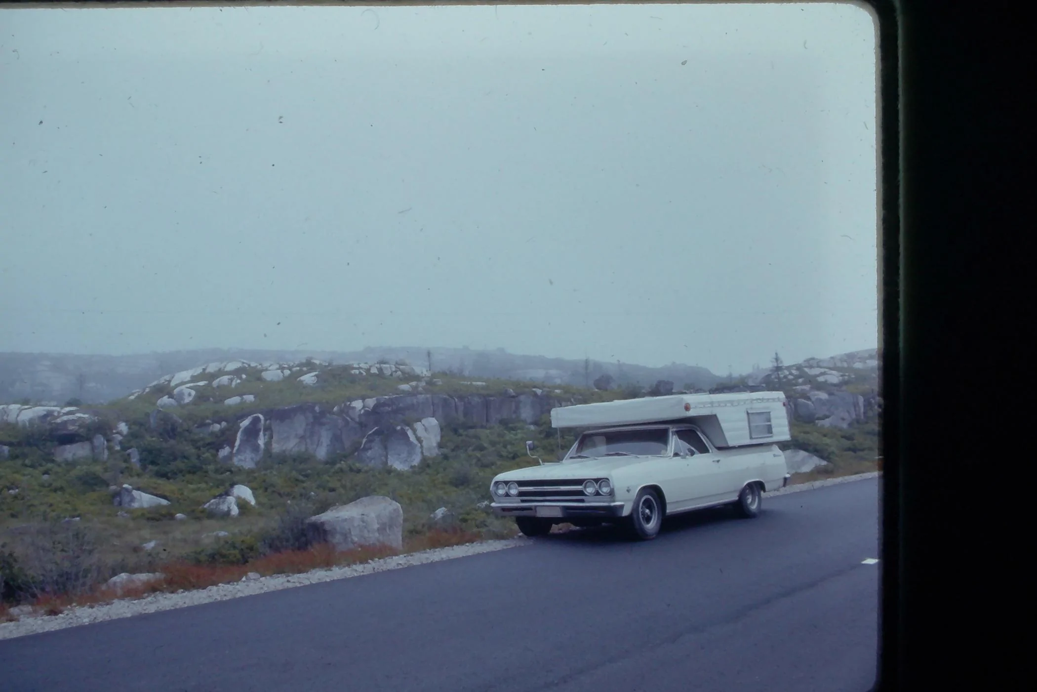 Ford Maverick DIY pop-up camper build part 3: Folding wall system -El Camno, Peggy's Cove NS, 7-18-70