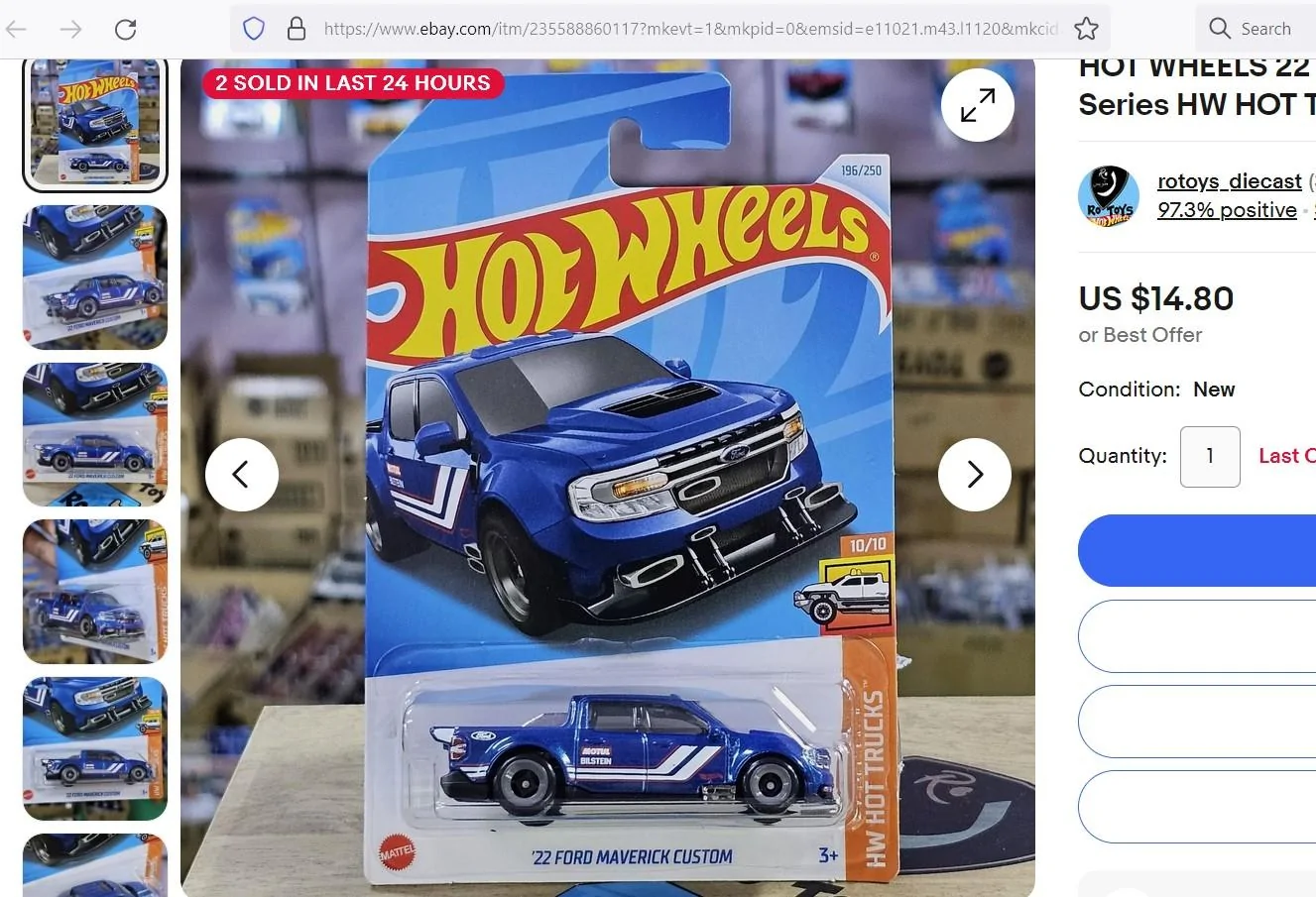 Ford Maverick Hot Wheels Ford Maverick Pickup (Coming Soon!) HW Malasia