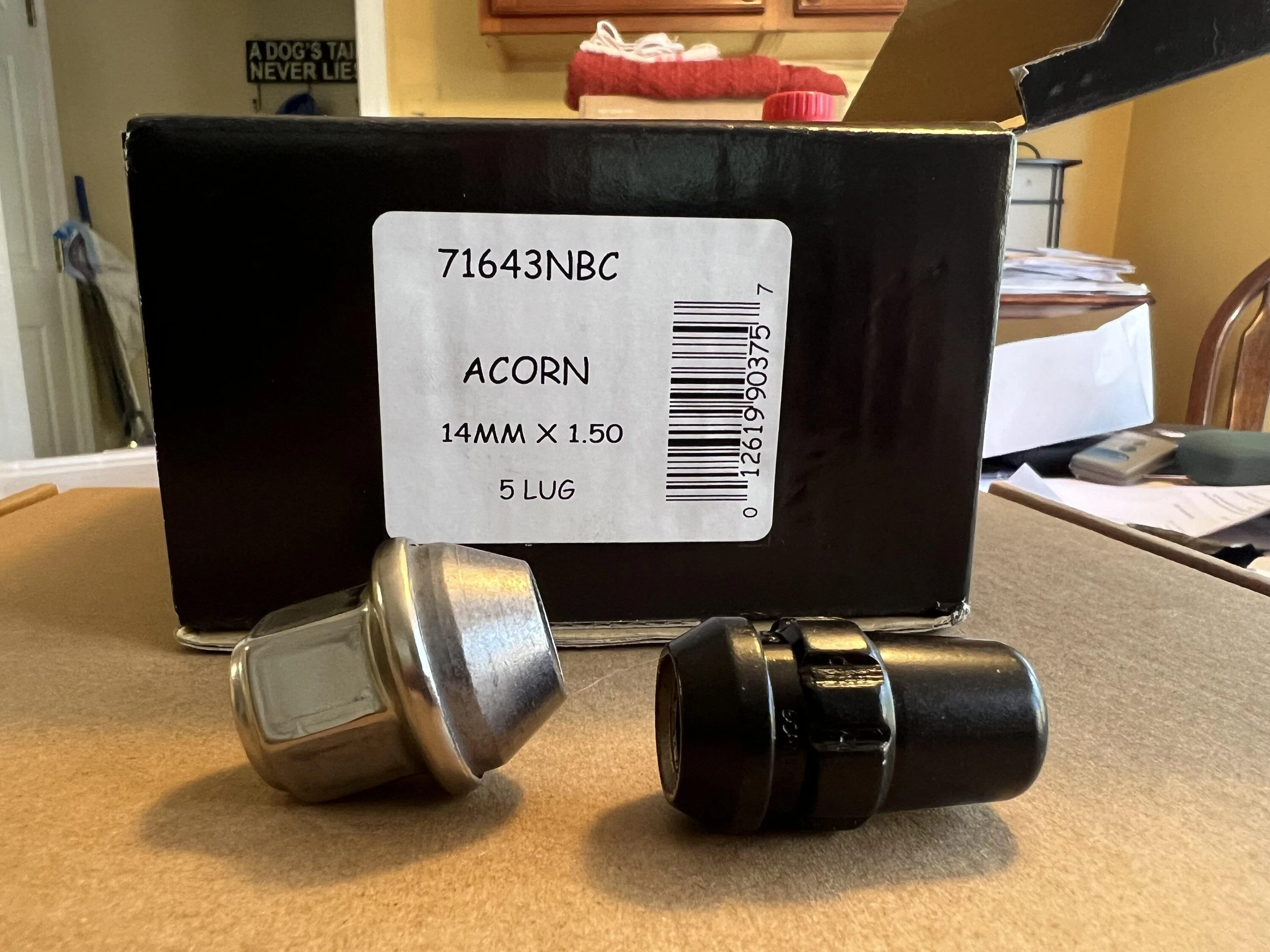 Ford Maverick Gorilla lug nuts compared to OEM… IMG_2906