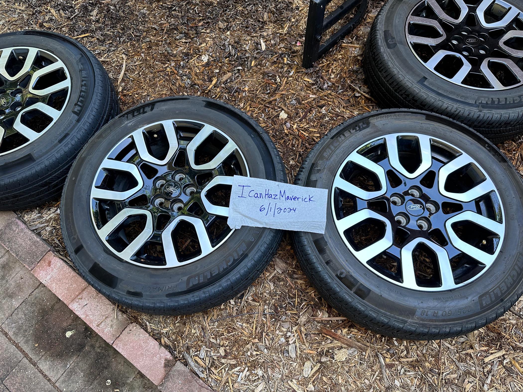 Ford Maverick Lariat wheels and tires (2022 13k miles) IMG_7773