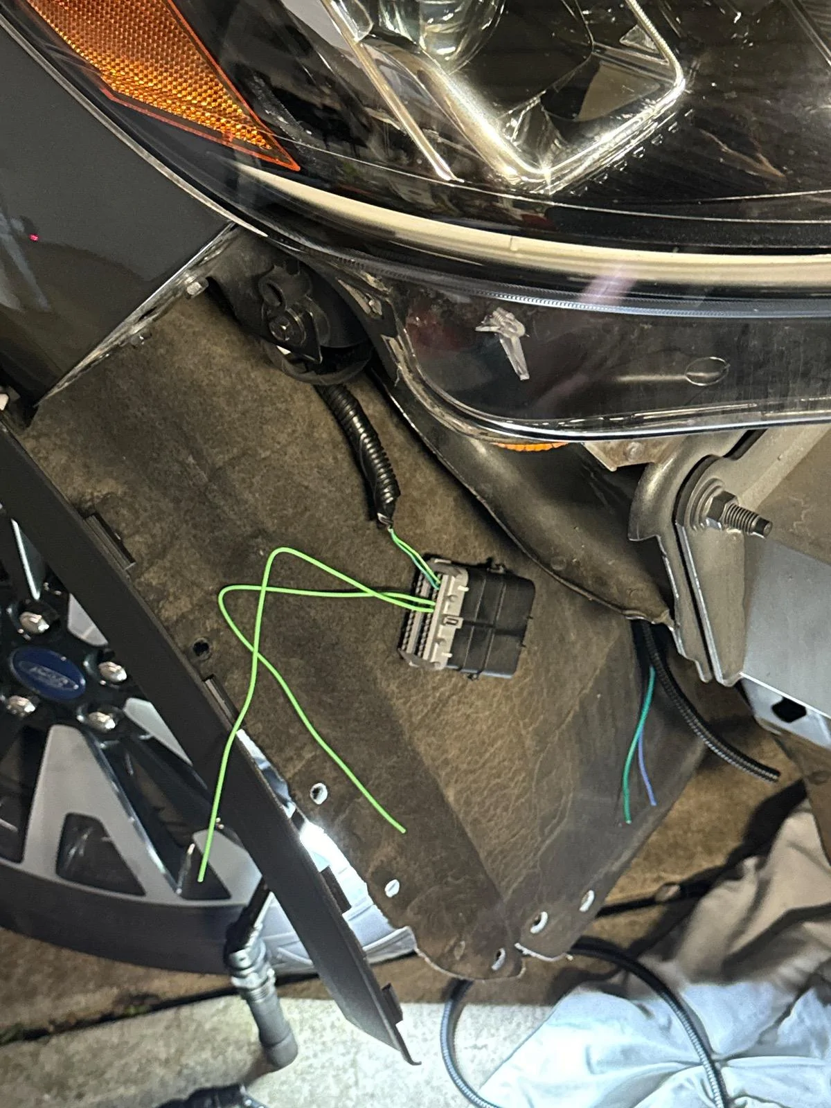 Ford Maverick F-150 Fog Lamp Switch and Wire Harness Installed in Maverick - DIY IMG_0583