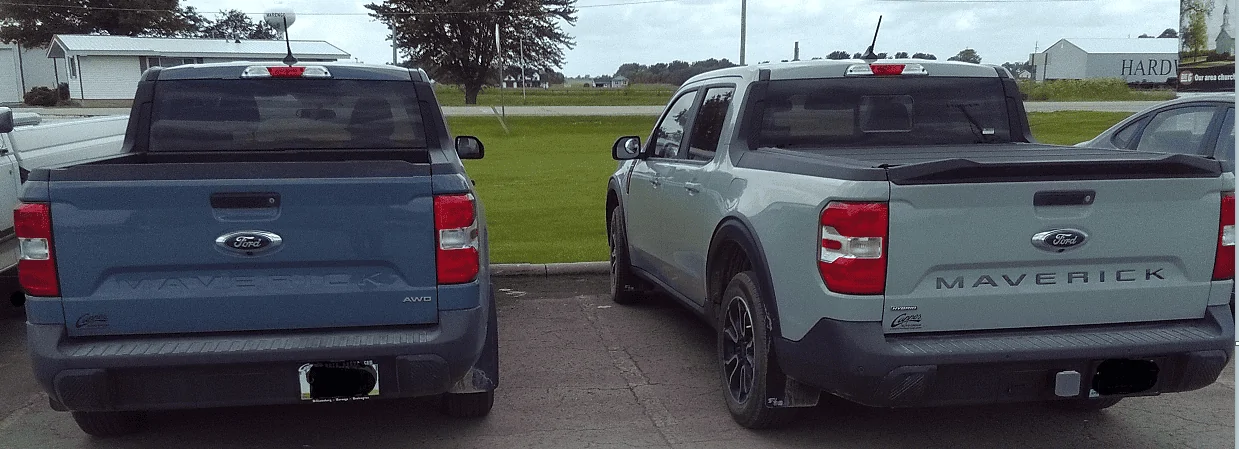Ford Maverick Post your Maverick side by side comparison photos or videos here. 1717443264243-uf