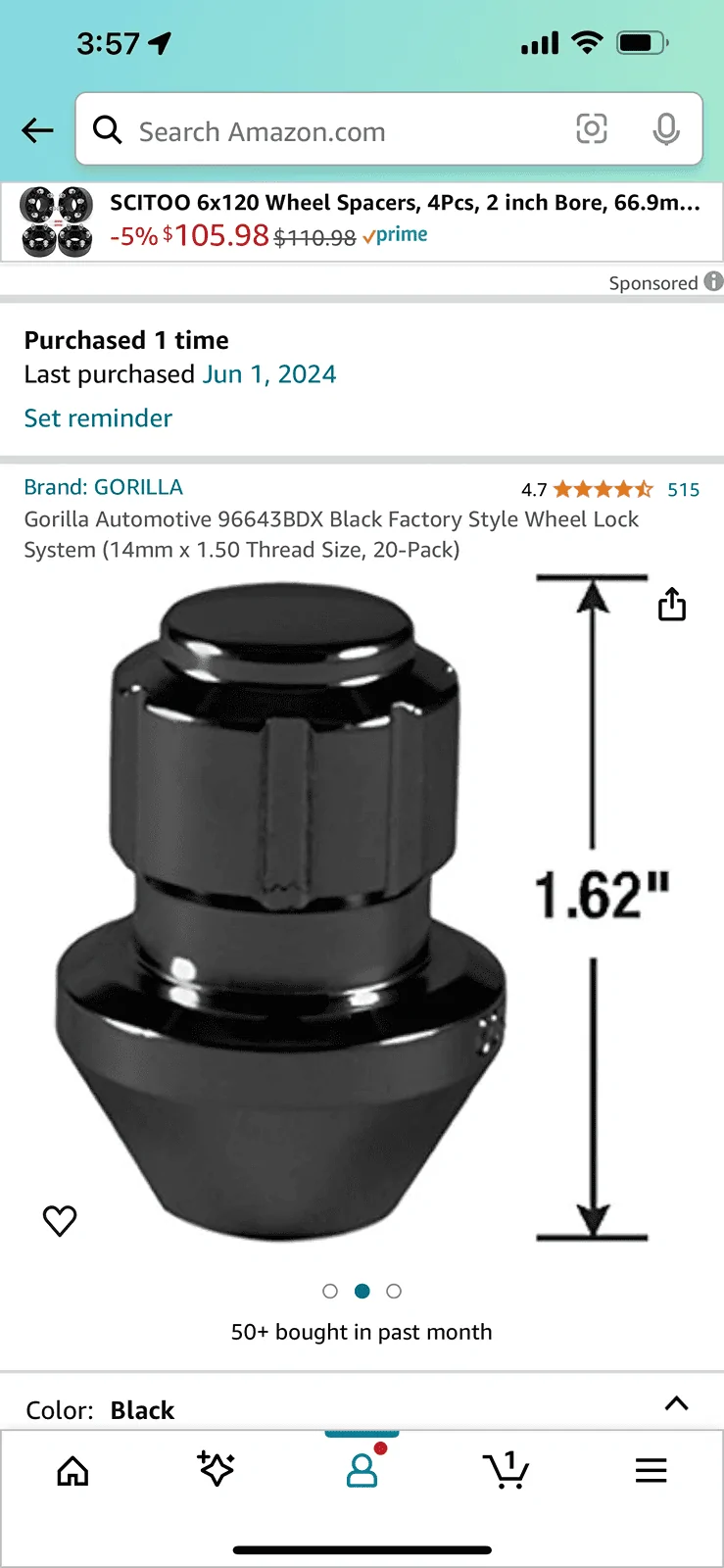 Ford Maverick Gorilla lug nuts compared to OEM… IMG_2927
