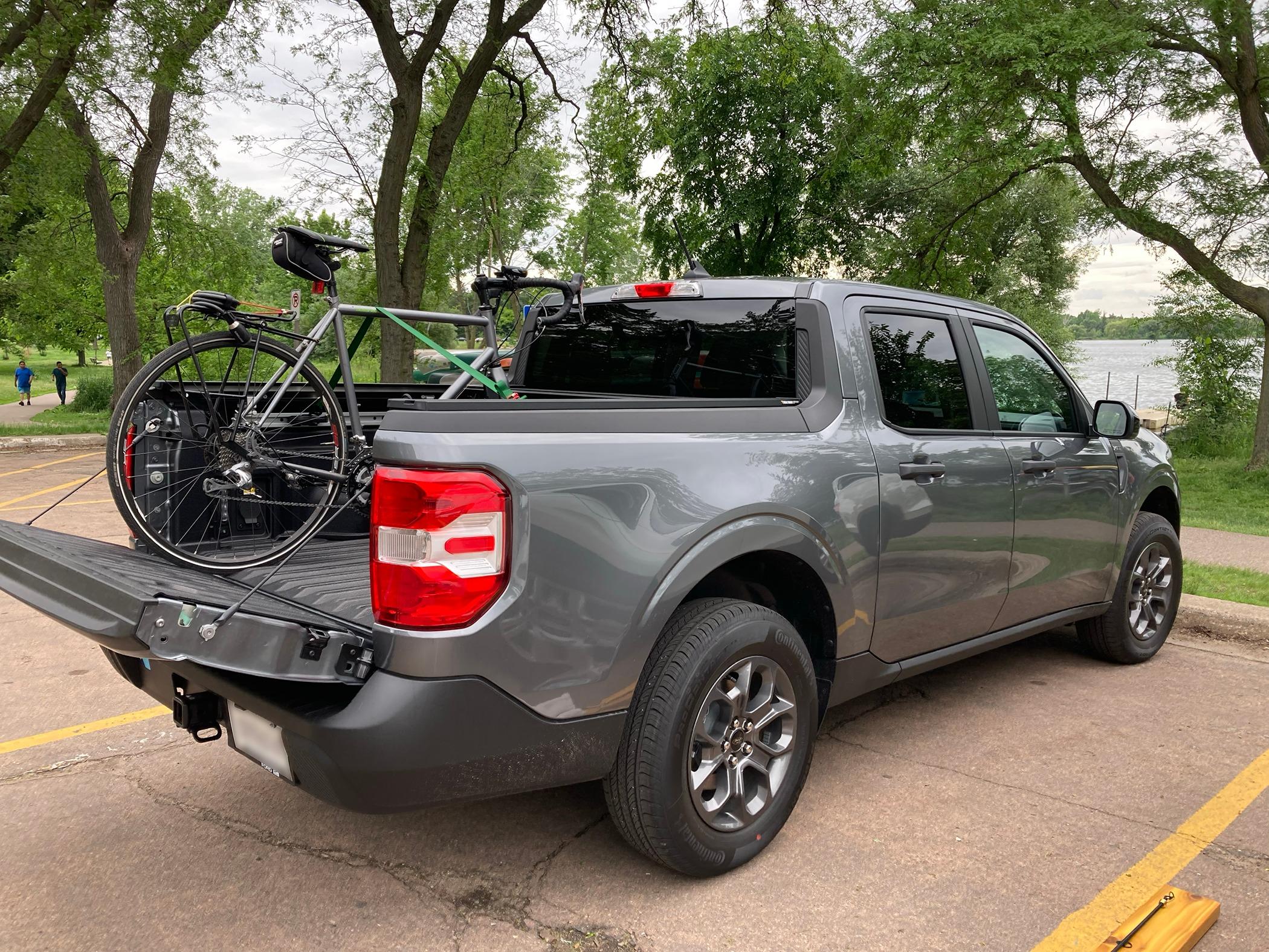 Ford Maverick Retractable Tonneau Cover and DIY Custom Bike Rack (w/Pics) IMG_1489