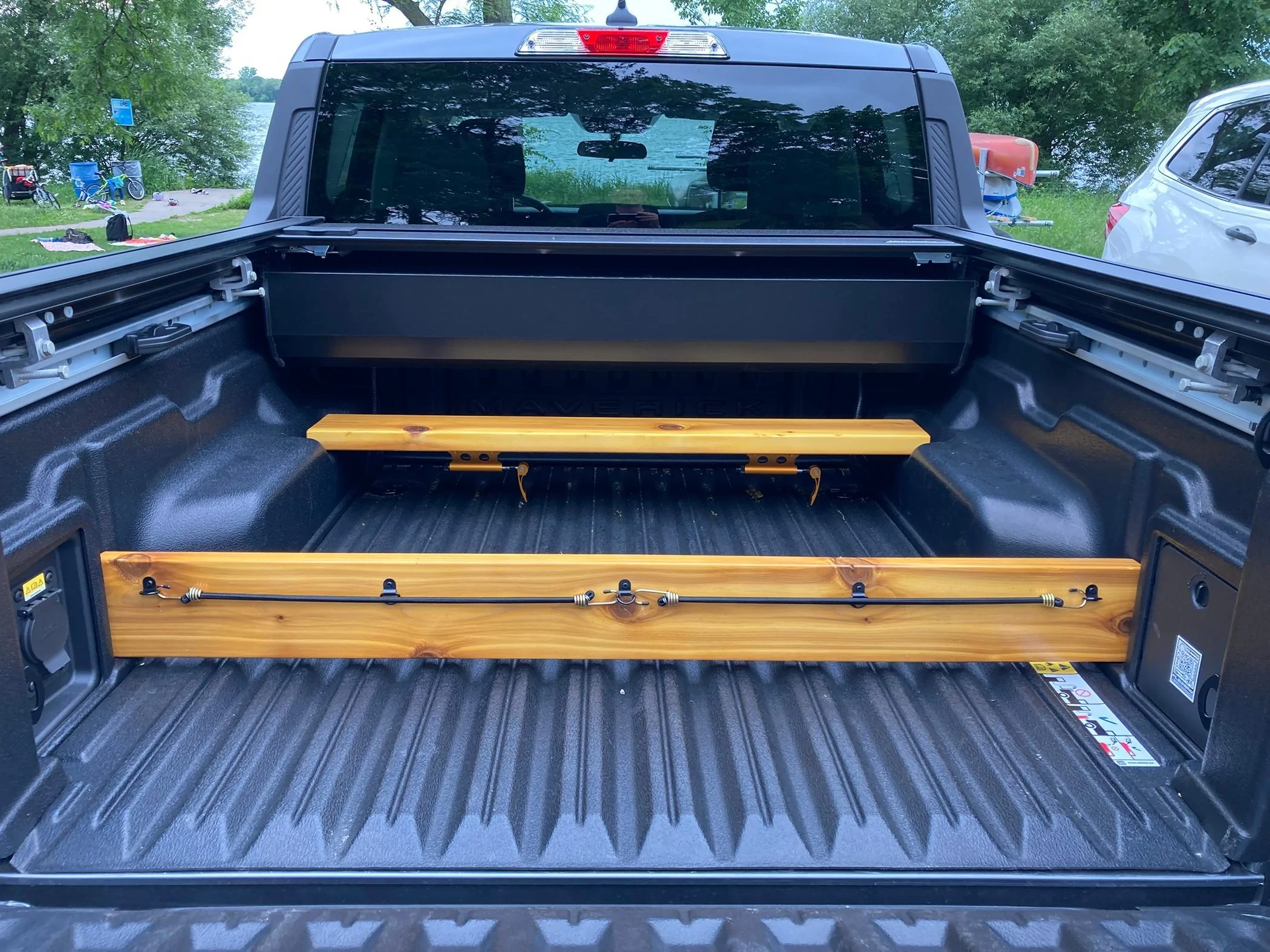 Ford Maverick Retractable Tonneau Cover and DIY Custom Bike Rack (w/Pics) IMG_1493