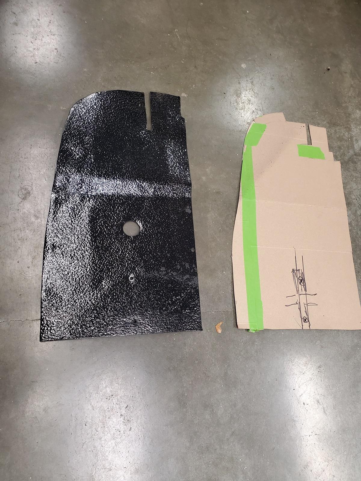 Ford Maverick DIY - build shield to cover underbody cavity behind left rear tire 20240530_100209