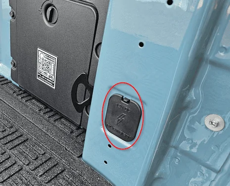 Ford Maverick Power outlet in bed fitting question BedPowerOutlet