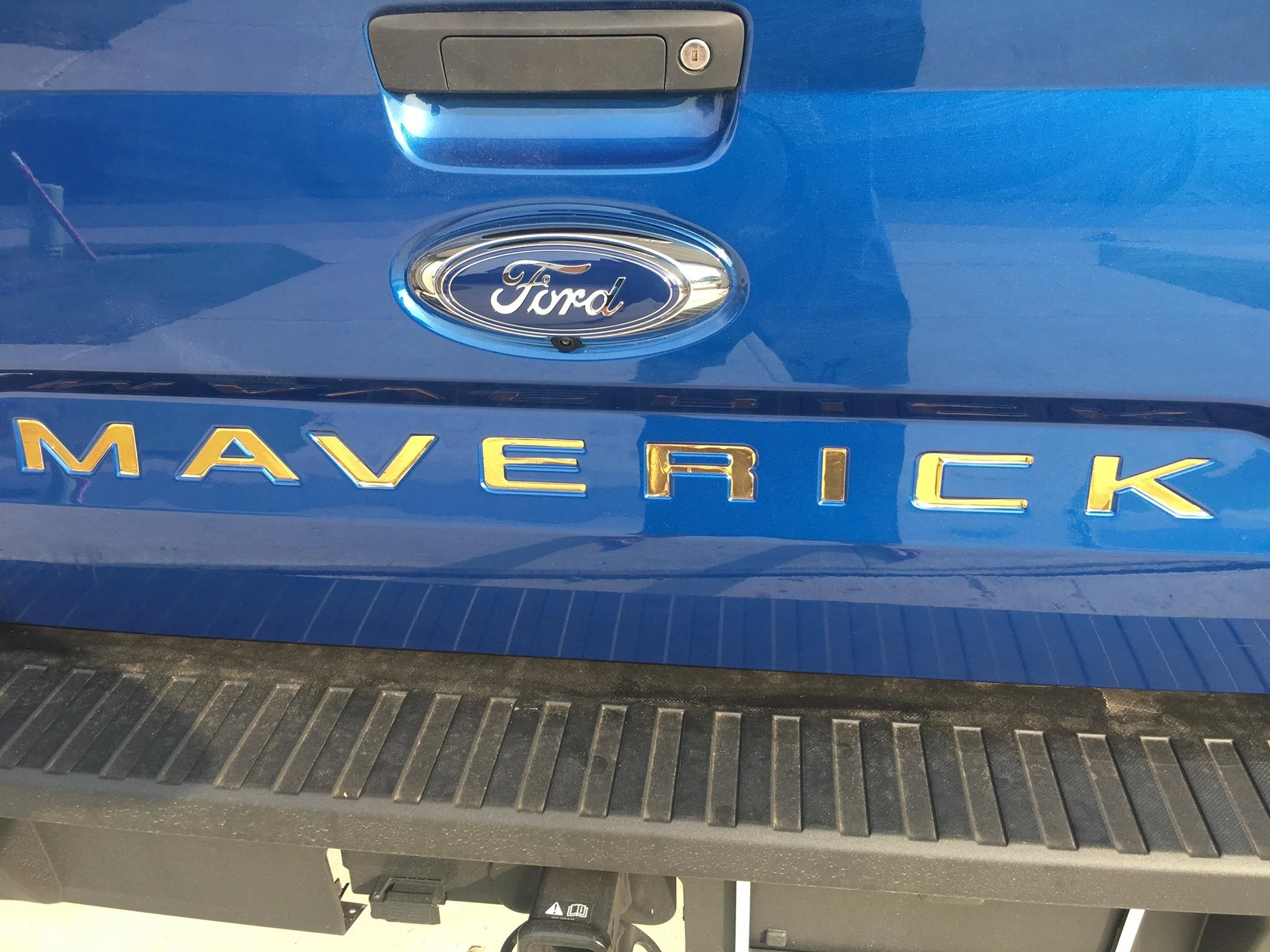 Ford Maverick Maverick tailgate lettering true size pdf file. imag