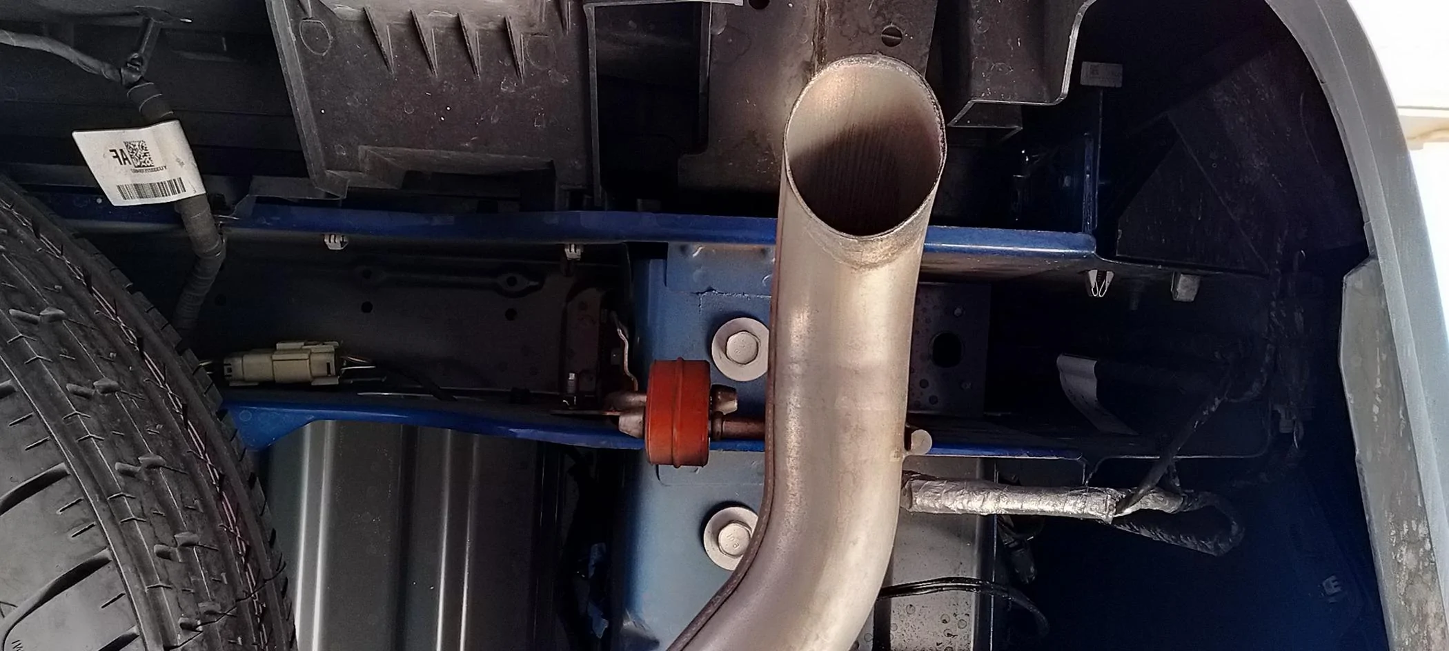 Ford Maverick Missing Splash Guard Above Rear Left Tire? exposed Wires? IMG20240605134214
