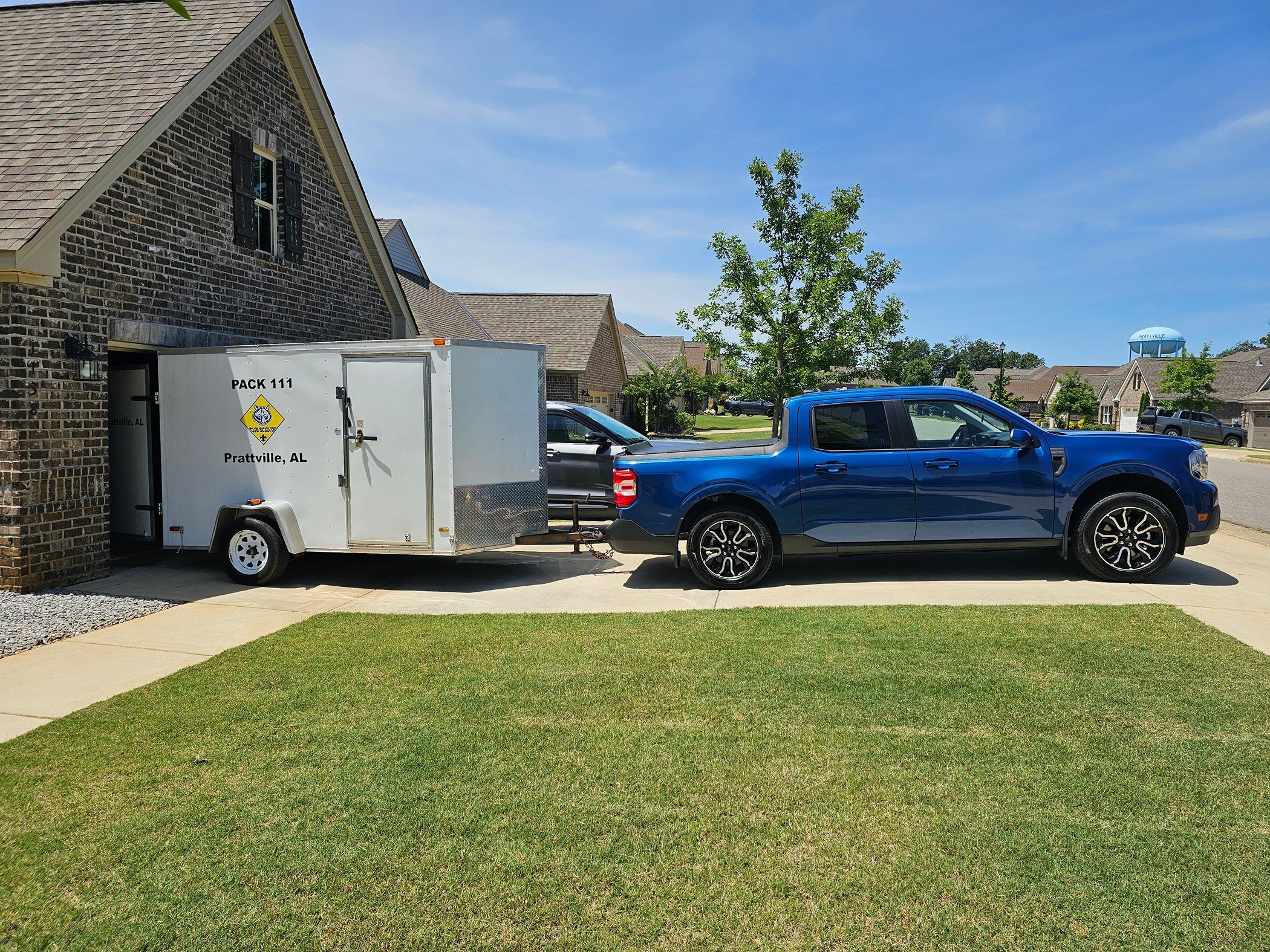 Ford Maverick Towing to Scout Camp 20240608_111839