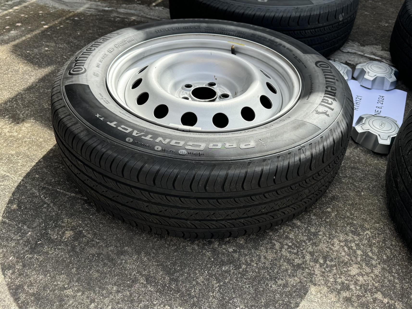 Ford Maverick Steelies w/ tires - no tpms - $100 - 3 left Maverick Tire 03
