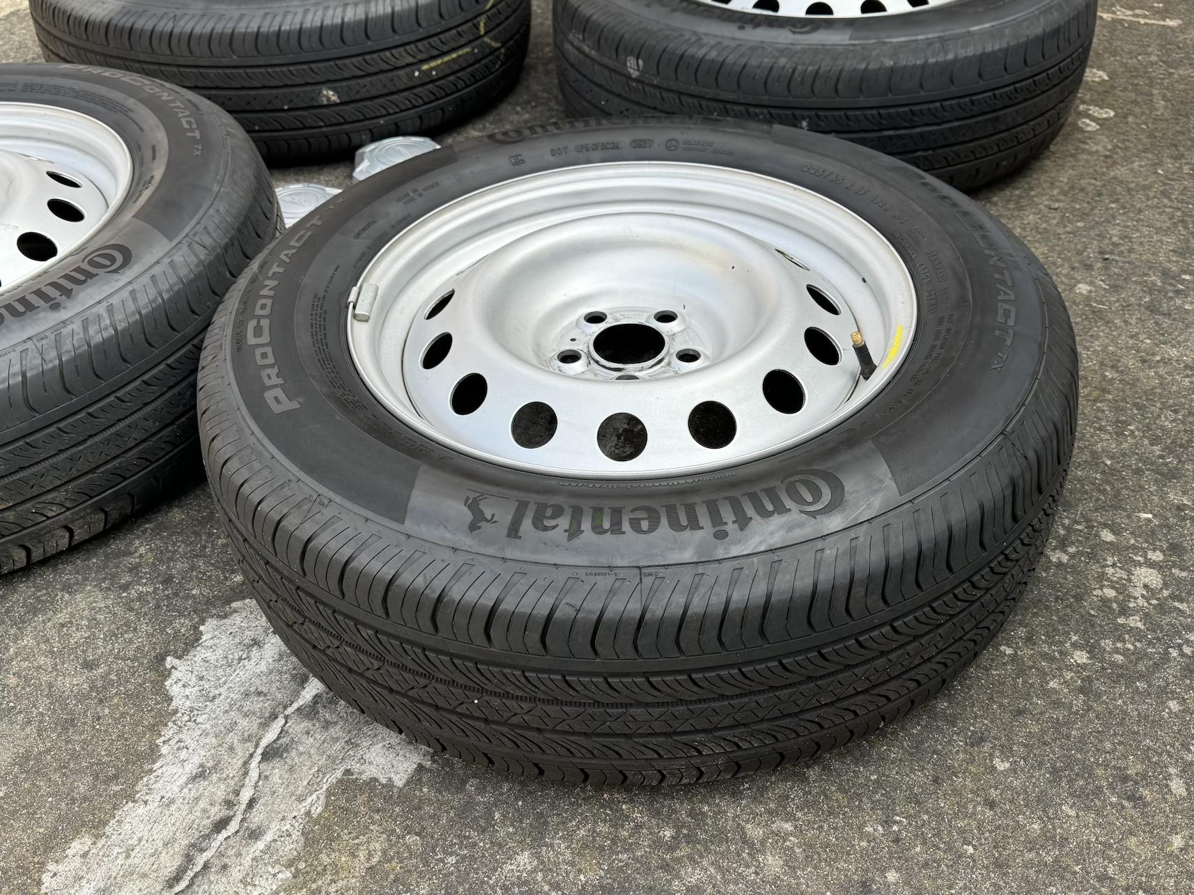 Ford Maverick Steelies w/ tires - no tpms - $100 - 3 left Maverick Tire 05