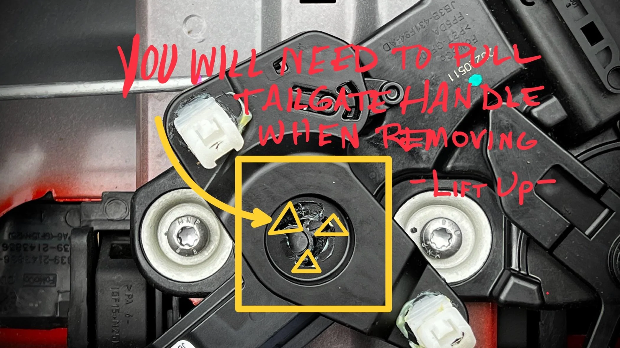 Ford Maverick Tailgate stuck closed — possible solution IMG_7644