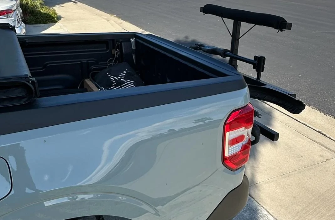 Ford Maverick Harbor Freight Bed Extender in Use IMG_1762
