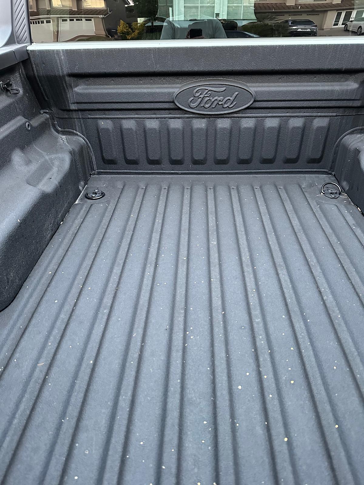 Ford Maverick New Rhino Liner applied to bed IMG_0344.JPG