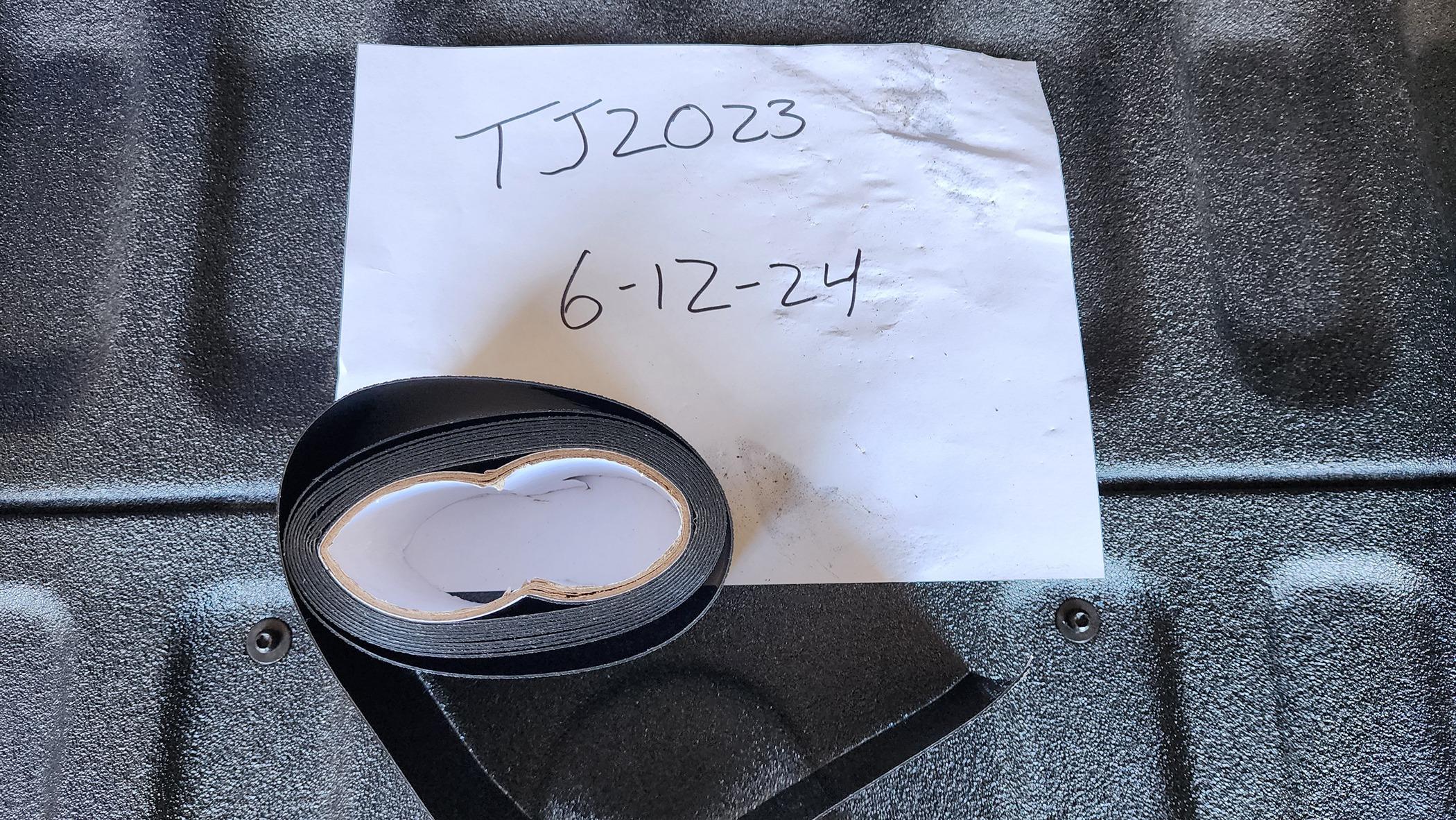 Ford Maverick Textured Door Sill Tape 20240612_124906