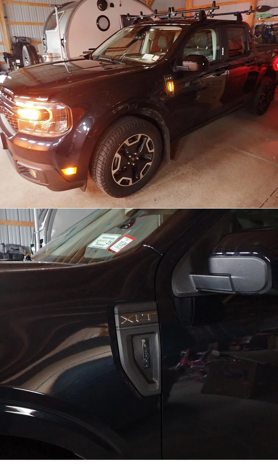 Ford Maverick 💡 Converting the Maverick side badge to a signal lamp light -- DIY how-to and result video [night video added] side markers 02