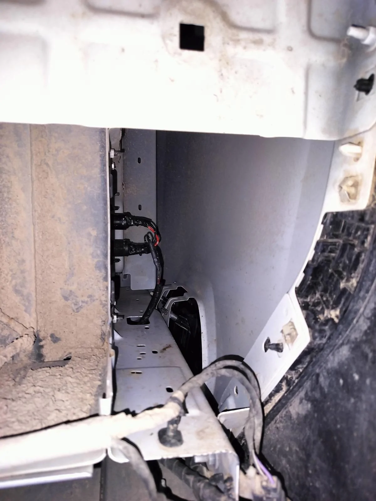 Ford Maverick Cavity behind drivers side rear wheel IMG_20240609_162720