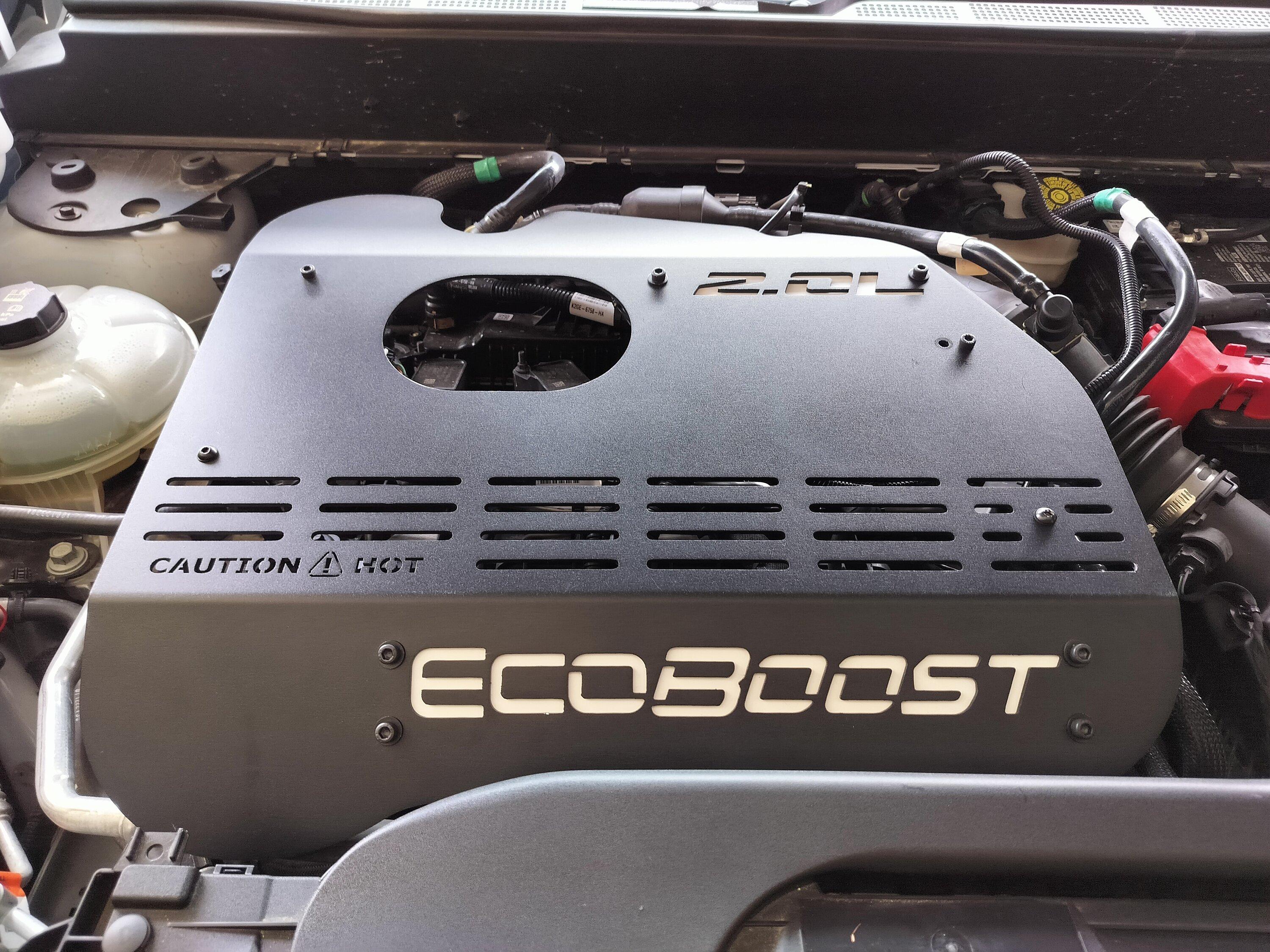 Ford Maverick 2.0 EcoBoost Engine Cover installed w/ custom painted lettering IMG20240615124359