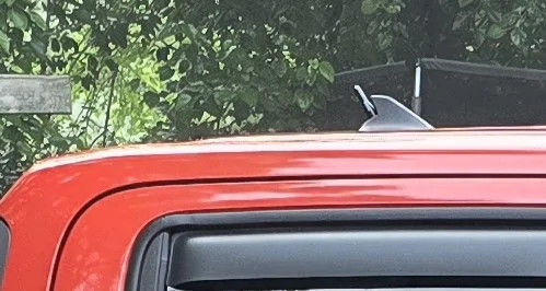 Ford Maverick Stubby antenna installed Stubby 1