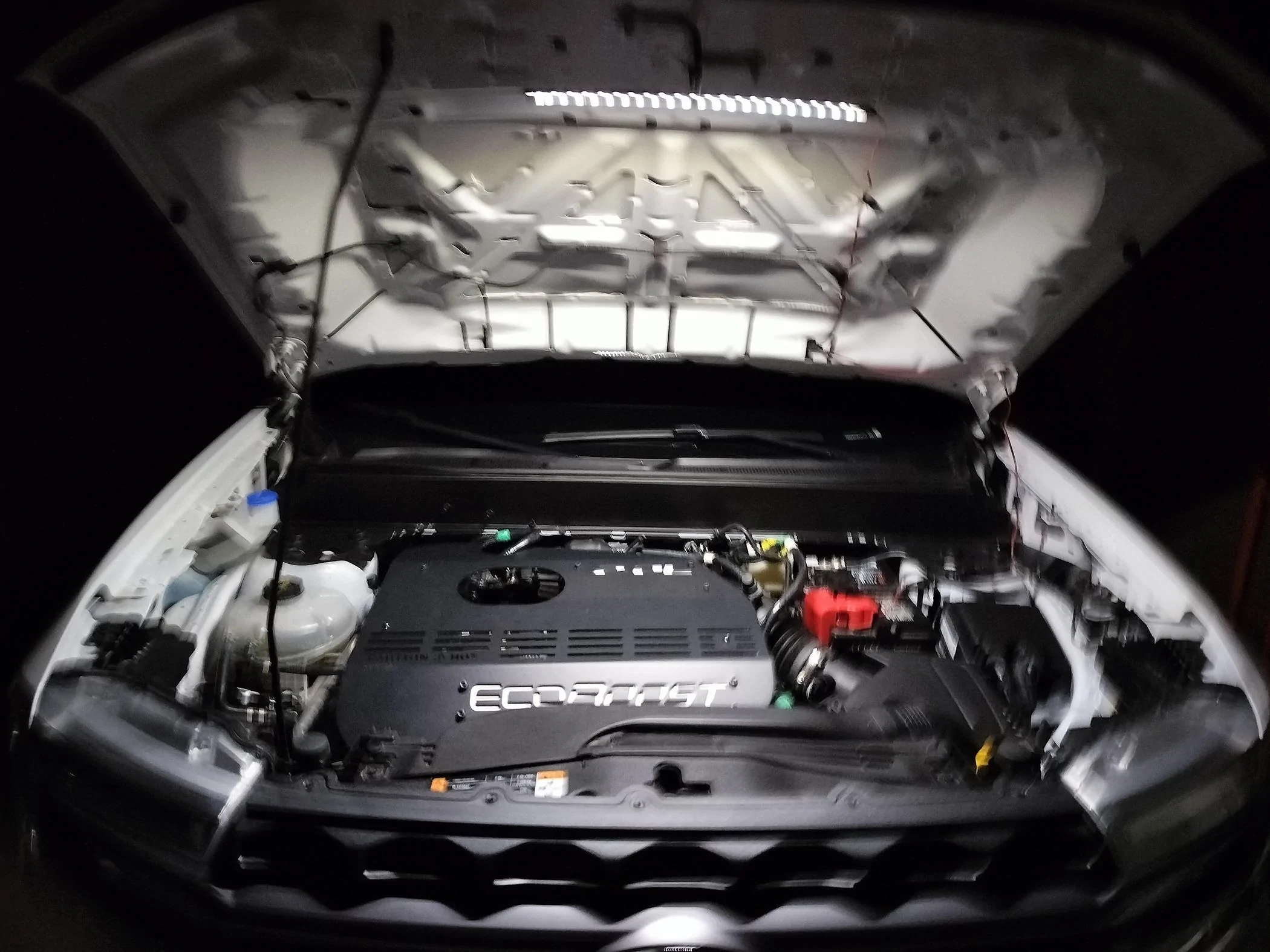 Ford Maverick Under hood Light installed photos IMG20240621203724