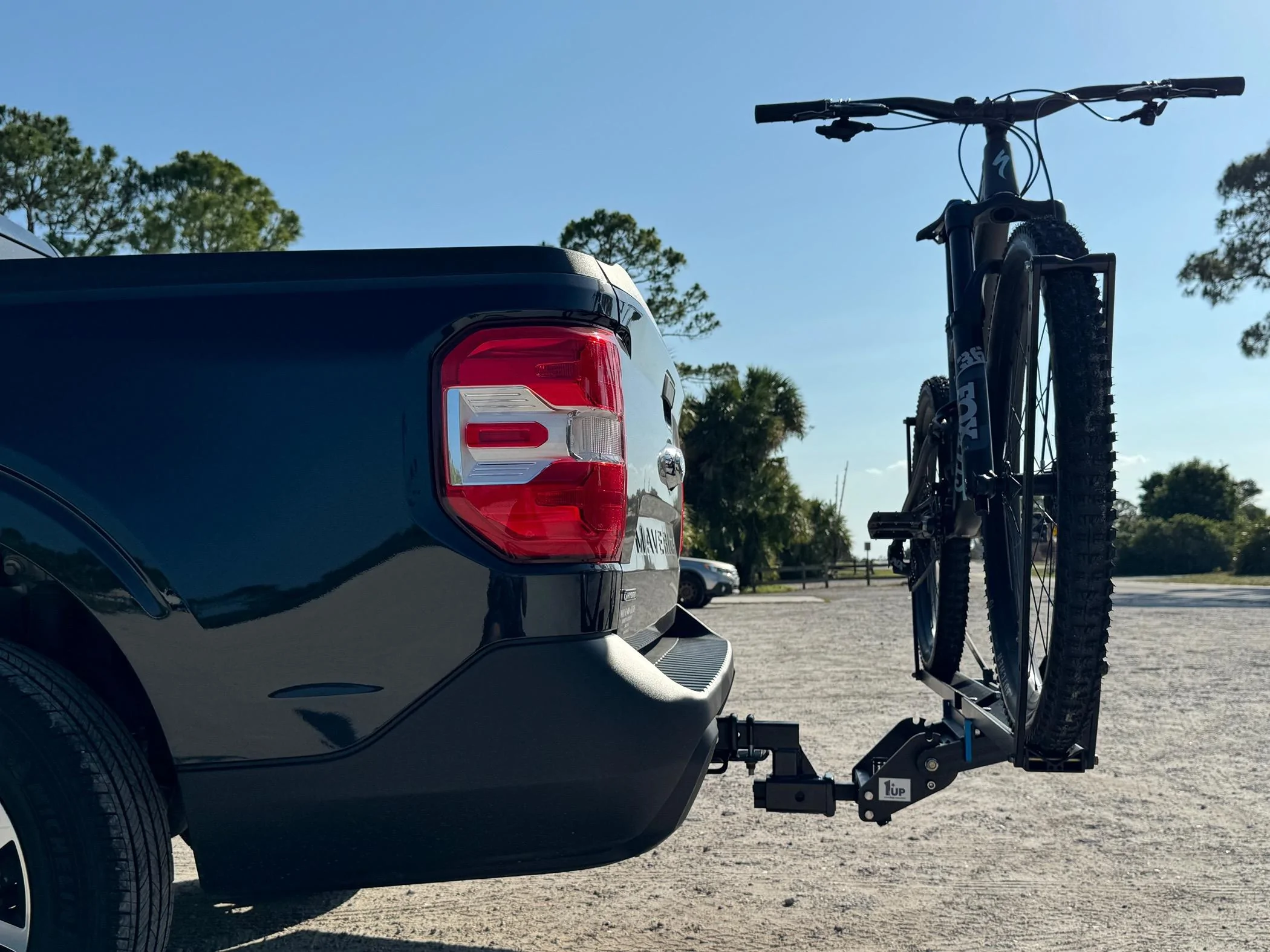 Ford Maverick 1up Heavy Duty Bike Rack - tailgate clearance without modification IMG_4816