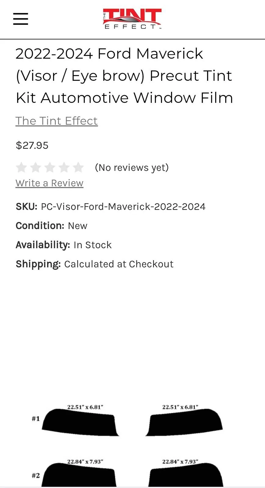 Ford Maverick Pre cut windshield shield strips? Screenshot_2024-06-25-14-30-01-13_40deb401b9ffe8e1df2f1cc5ba480b12
