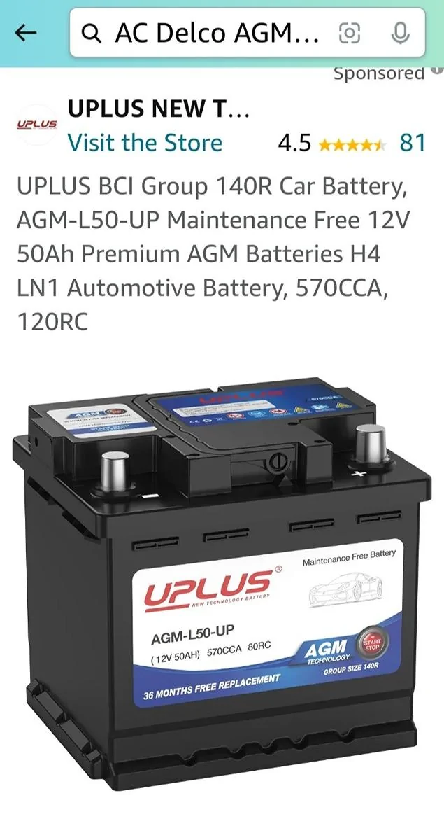 Ford Maverick AGM for Hybrid Screenshot_20240627_120040_Amazon Shopping