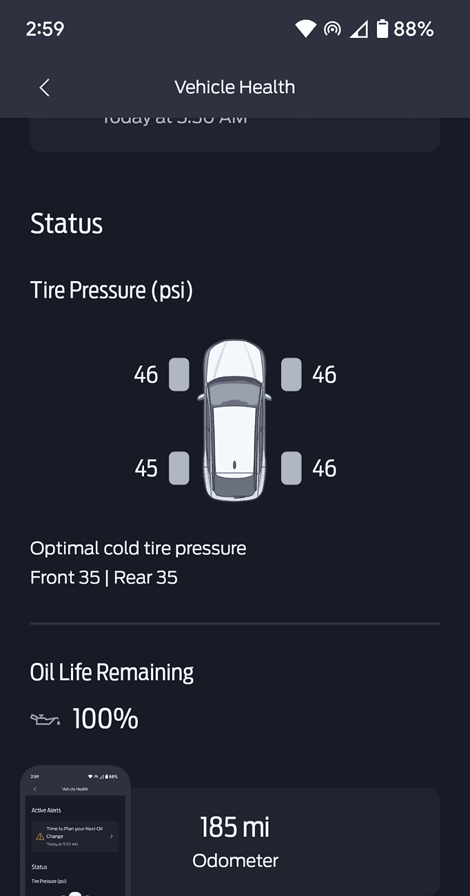 Ford Maverick FordPass Vehicle Health Alert Screenshot_20240628-145906