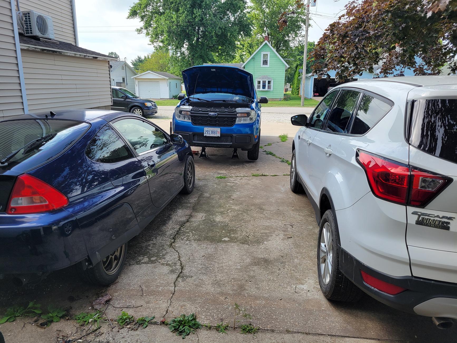 Ford Maverick Project QuikRik. My Velocity Blue XL AWD Performance build 20240629_094525