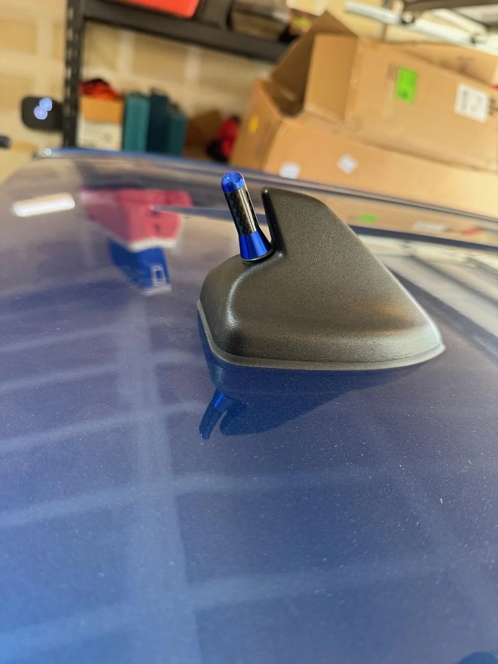 Ford Maverick Stubby antenna installed Maverick Antenna