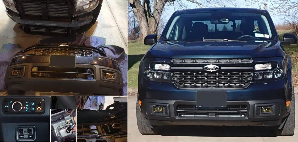 Ford Maverick How to install fog lights with out removing front grill install