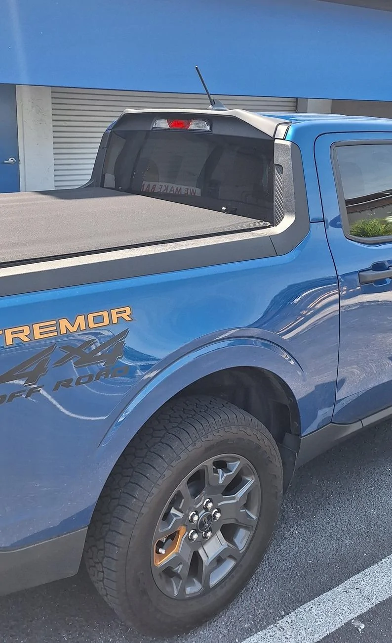 Ford Maverick Rear Cab Spoiler installed 3