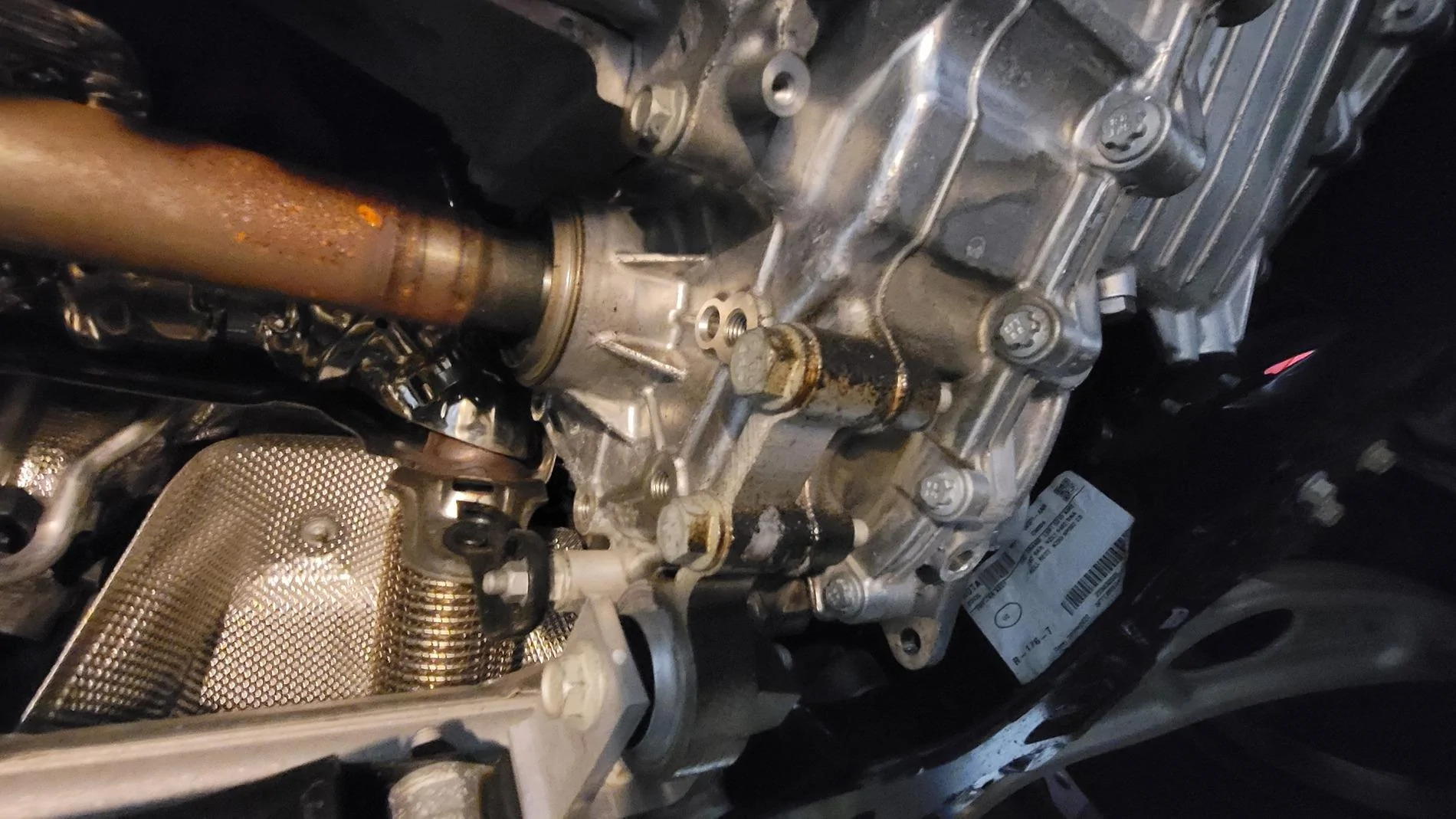 Ford Maverick Transmission leak identified during my oil change 20240703_081731