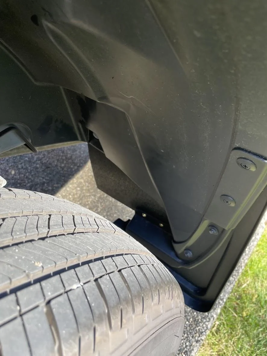 Ford Maverick My mudflap gap fix using kydex thermoplastic sheet mav-wheel-well-gap-cover-2