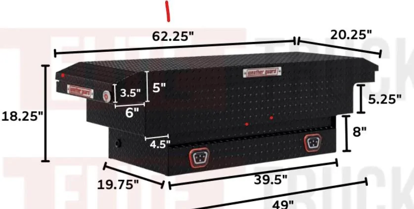 Ford Maverick Weatherguard toolbox found & installed in bed toolbox2